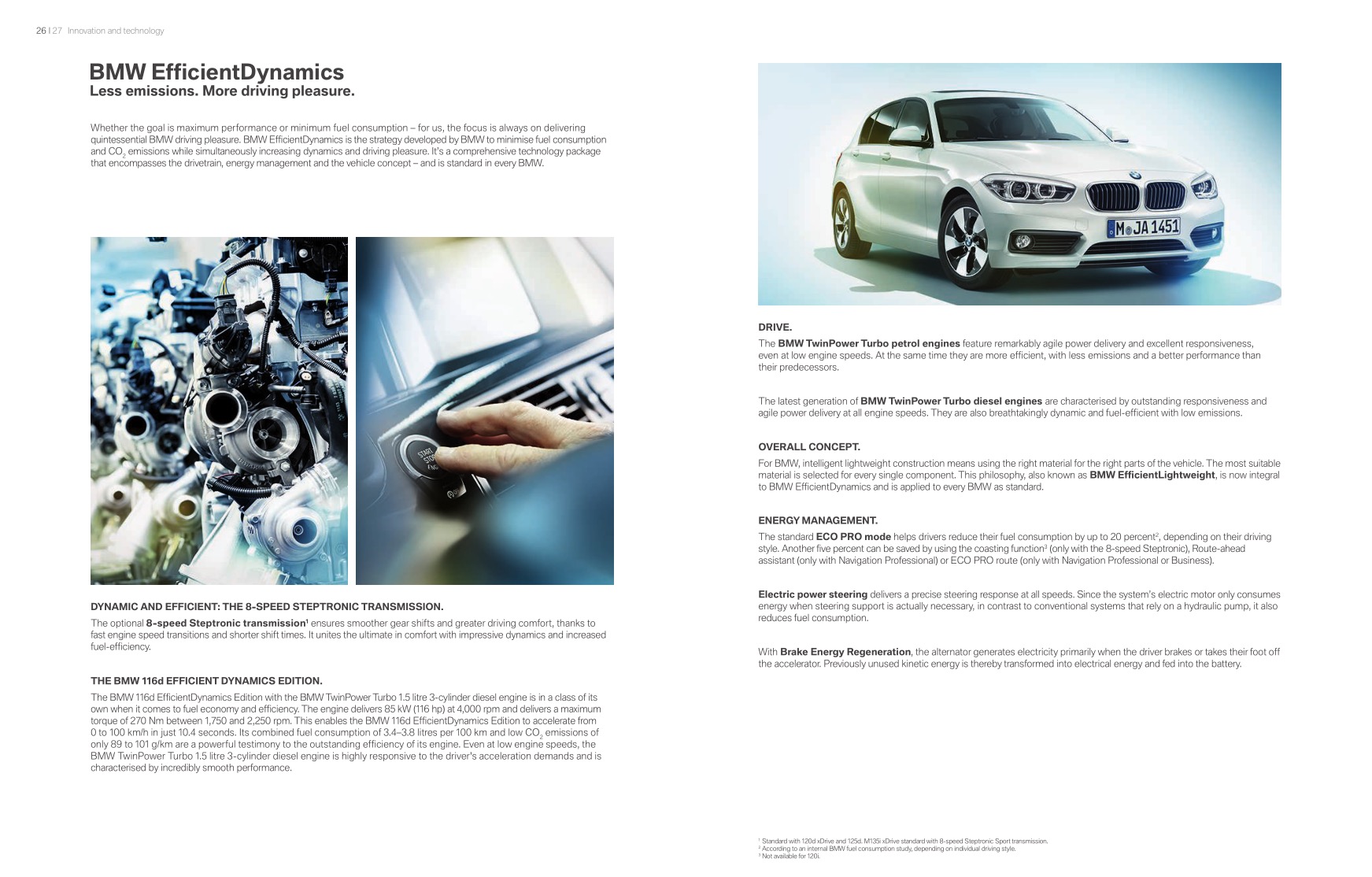 2015 BMW 1-Series Brochure Page 11